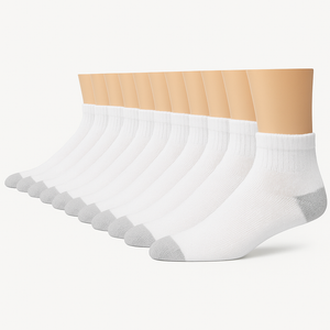 12 Pairs Fruit of the Loom Men's Ankle Socks