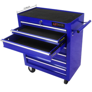 Multifunctional Tool Cart With Wheels And Drawers