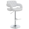 Adjustable Bar Stool With Upholstery
