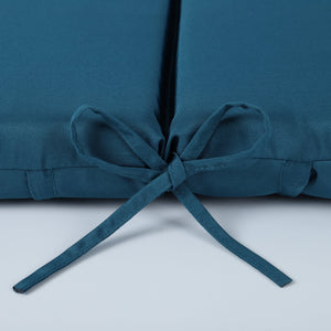 Outdoor Lounge Chair Cushion Set - Lake Blue Polyester, UV & Fade Resistant, 2PCS