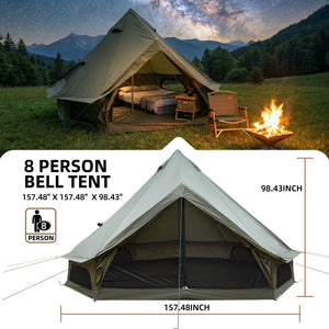 4 Season Bell Tent 13.1FT