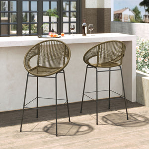 Ferrara Outdoor Patio Barstool Set of 2