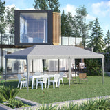 Outsunny 10' x 20' Pop Up Canopy TentHeavy Duty Steel FrameGray