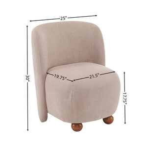 Modern Low Back Accent Upholstered Armless Living Room Chairs