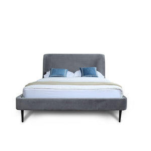 Heather - Upholstered Bed With Curved Headboard