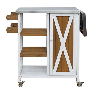 Foldable Outdoor Kitchen Island Patio Prep Station