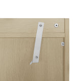 2 Door Shoe Rack, Freestanding, Modern Shoe Storage Cabinet, For Entryway - Natural