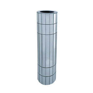29.92" Tall Floor Vase Mirrored