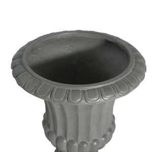 Outdoor Garden Urn Planter, Gray