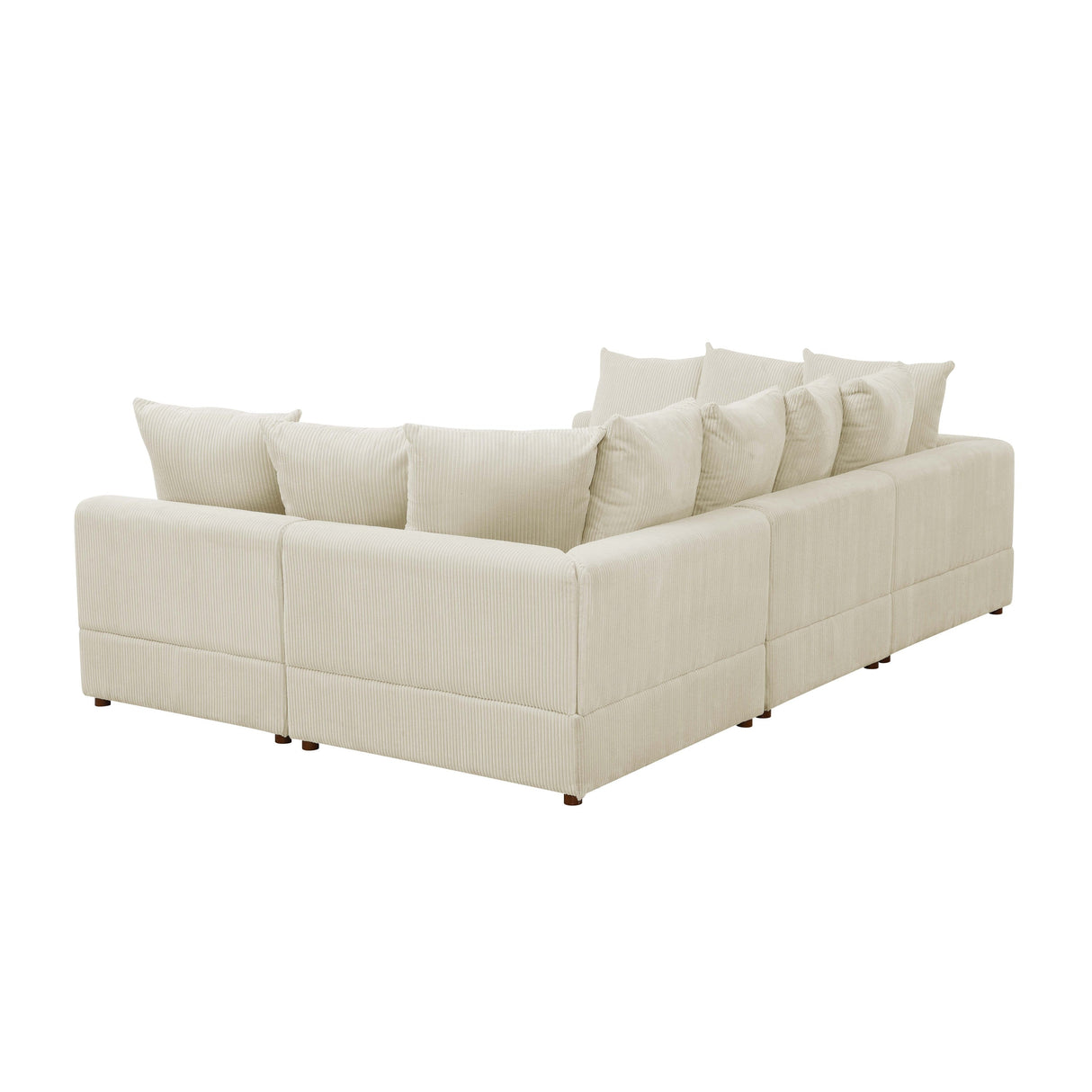 The Haven Six-Piece Modular Corduroy Sectional