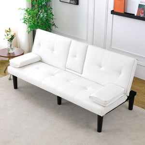 Sofa Bed With Foldable Design And Cup Holder