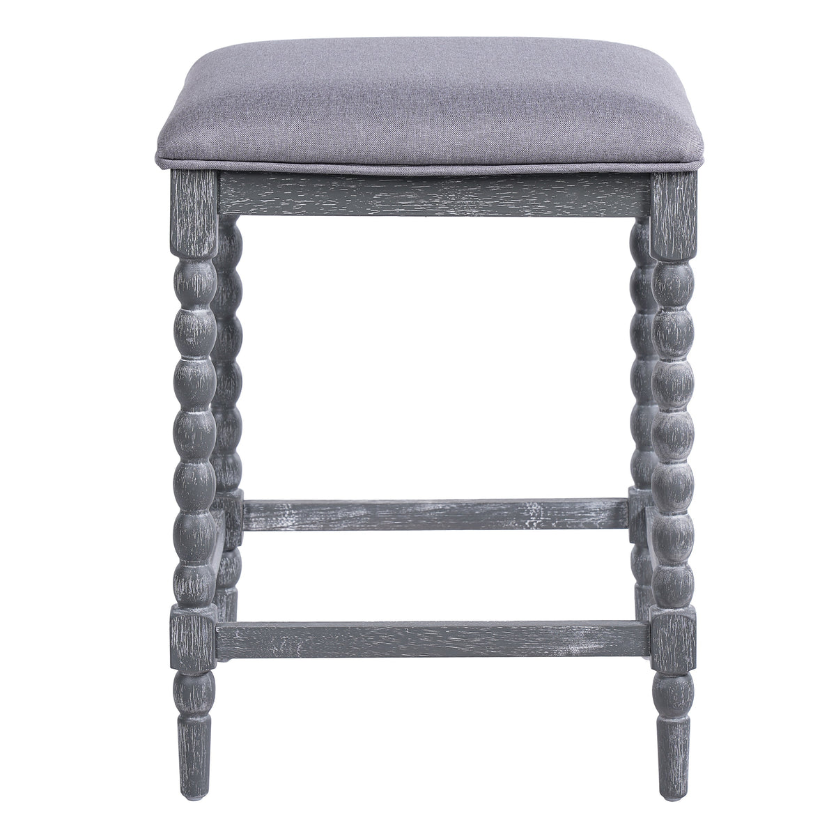 26" Counter Stools - Set of 2 with Upholstered Seat