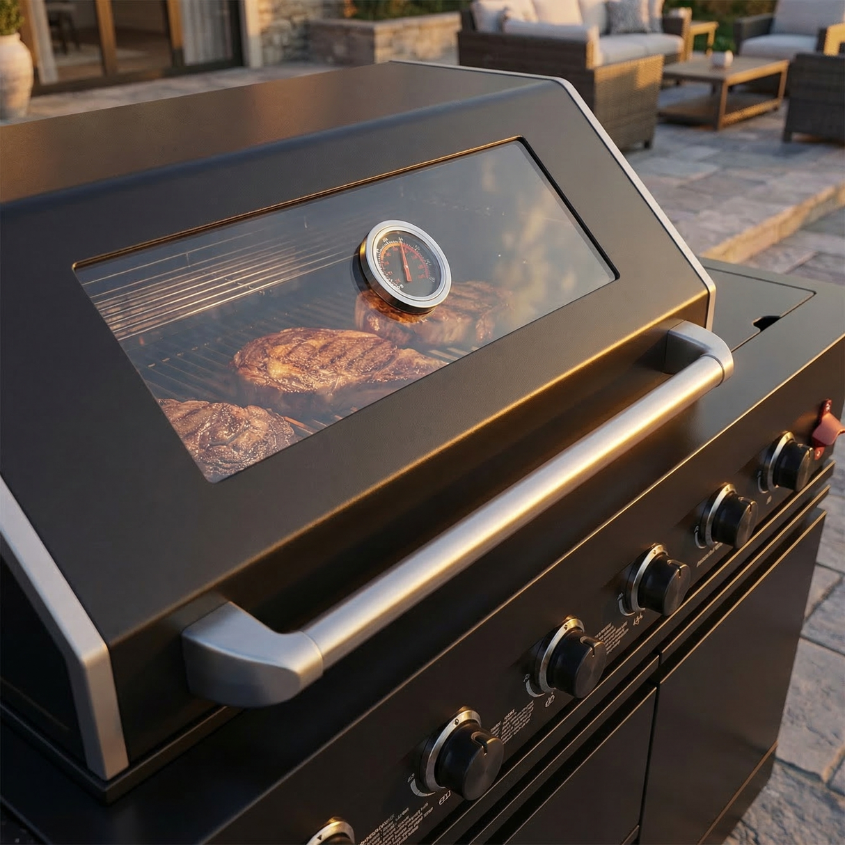 65.4-Inch Deluxe Stainless Steel Propane Gas Outdoor Kitchen Grill