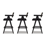 29.5' The Bergenholt Woven Resin Bar Stool Trio Set of 3