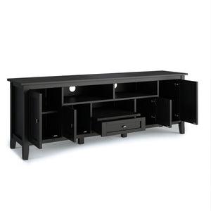 Warm Shaker 72" TV Media Stand - Black