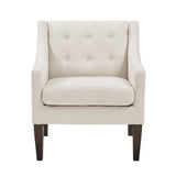 Contemporary Button Tufted Accent Chair