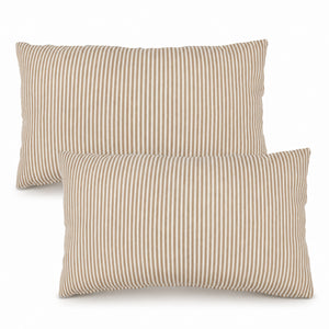 2 Pack Outdoor Lumbar Pillow Covers
