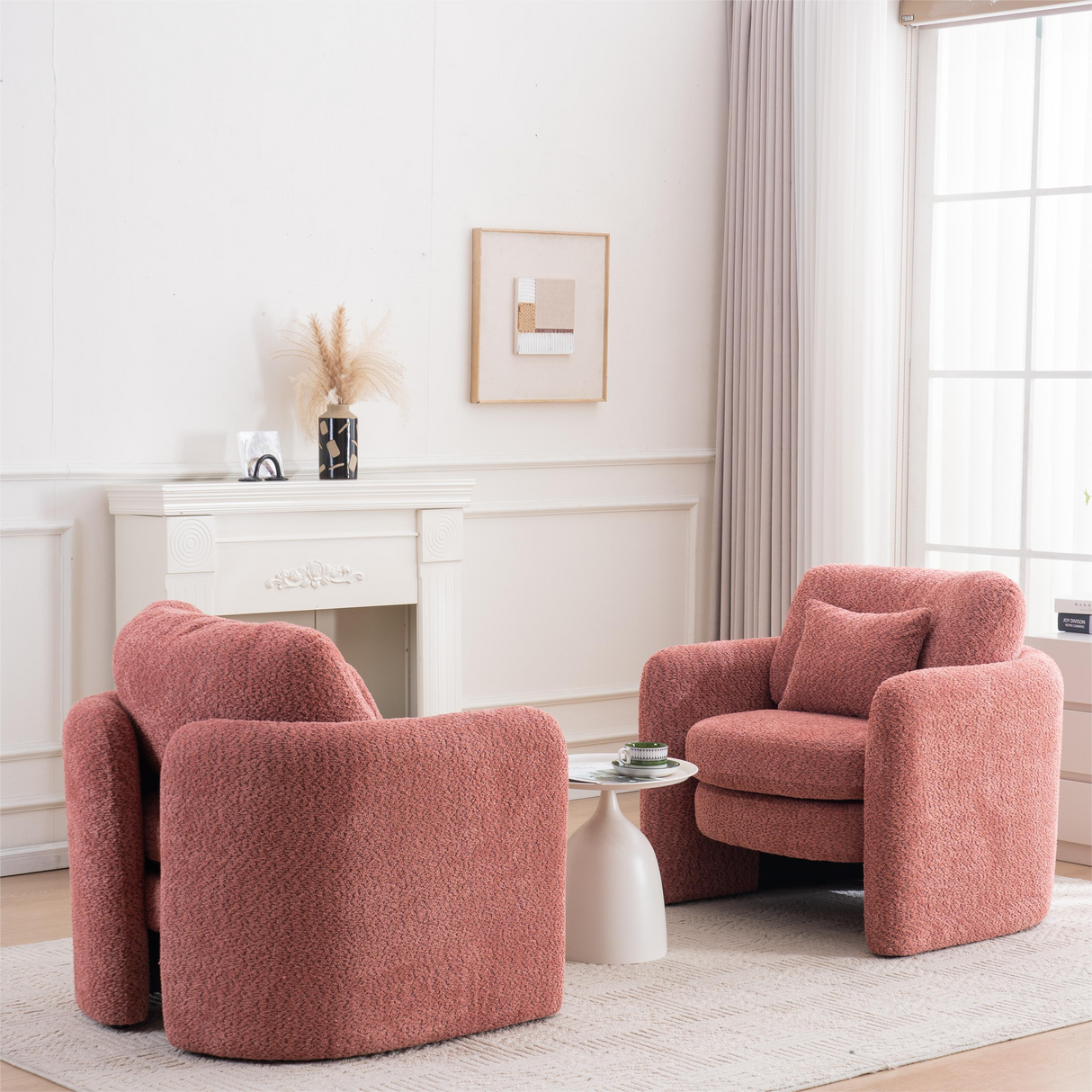 Rosewick Rounded Corner Cozy Modern Accent Chair