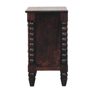 Solid Wood Spindle Duo Bedside