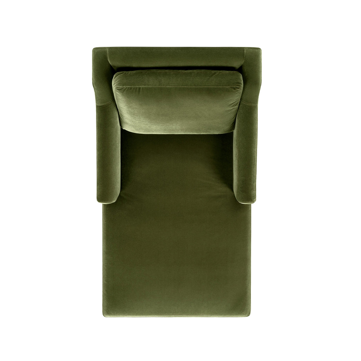 Josephine 60" Upholstered Chaise Lounge in Olive
