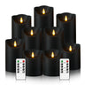 Flickering Flameless LED Candles – 9pcs Set w/ Remote & Timer for Decoration