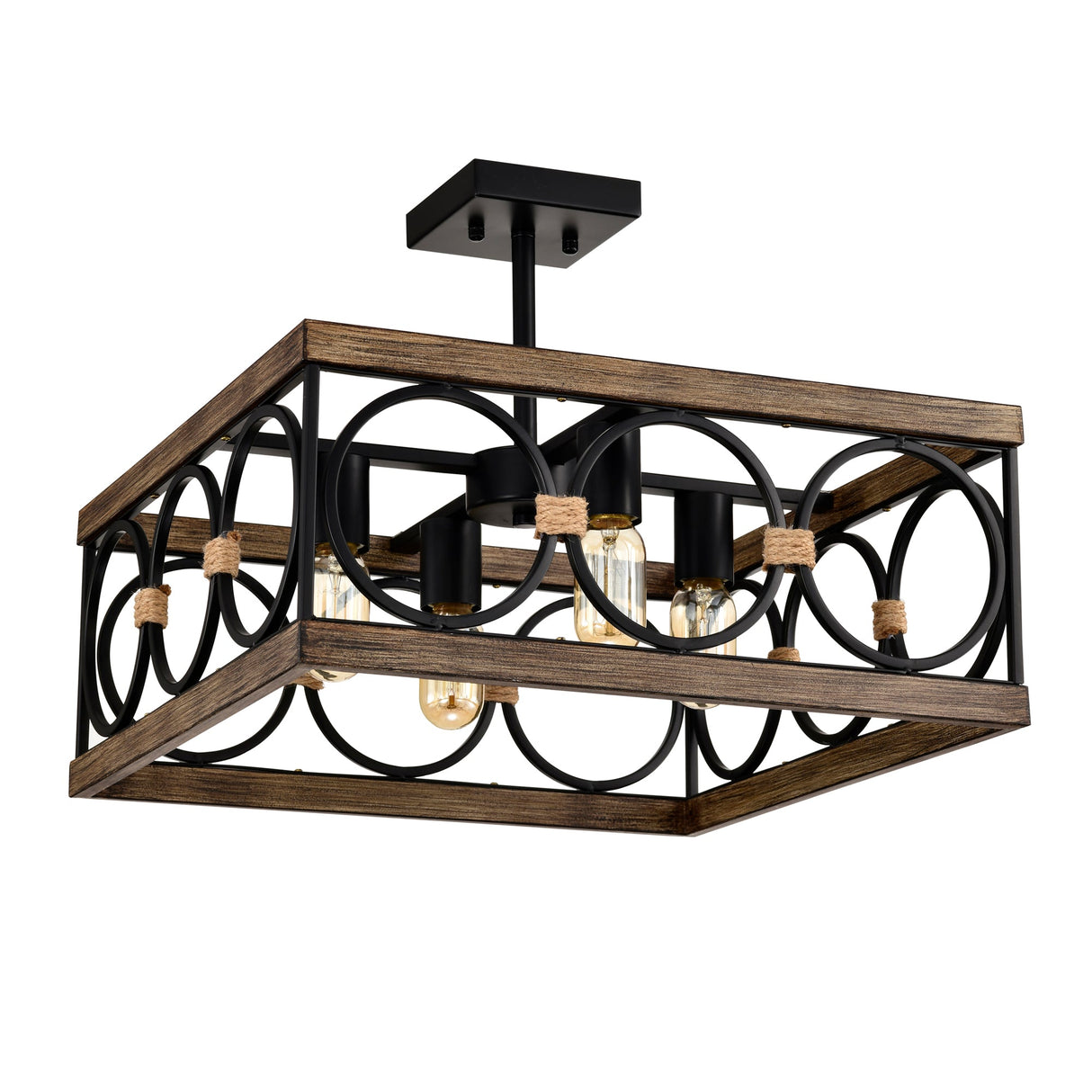4-Light Square Kitchen Island Lights