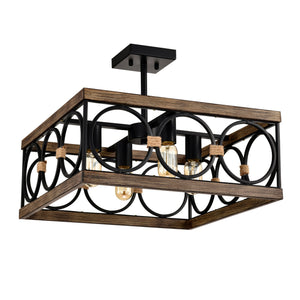 4-Light Square Kitchen Island Lights