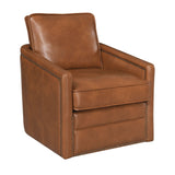 Leather Modern Swivel Accent Chair