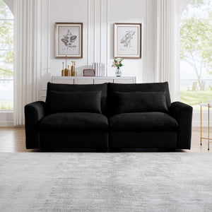 Modern 2 Seater Corduroy Fabric Sofa