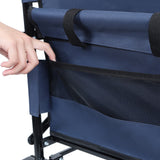 3-in-1 Convertible Folding Wagon Cart with Bench Seat & Storage