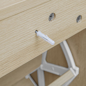 Modern Rattan 3 Door Shoe Rack Cabinet for Entryway