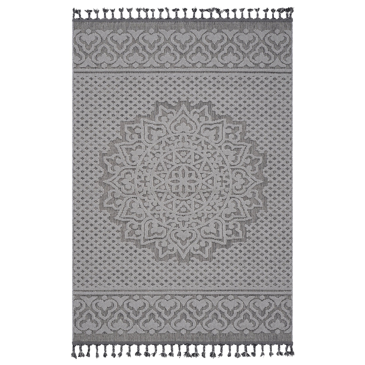 Naar guros collection medallion indoor/outdoor area rug