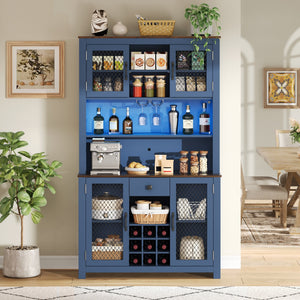 70.9" Kitchen Pantry Storage Cabinet