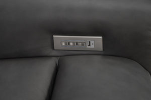 Pierce - Power Sofa With Power Recline, Power Headrest (Drop Down Table With Two Cup Holders)-Zero Gravity, Lumbar