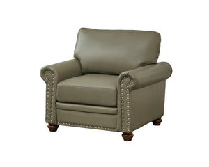 Elegant Leather Accent Chair