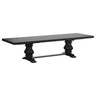 Extension Dining Table Set With Expandable Table With Upholstered Wingback Chairs