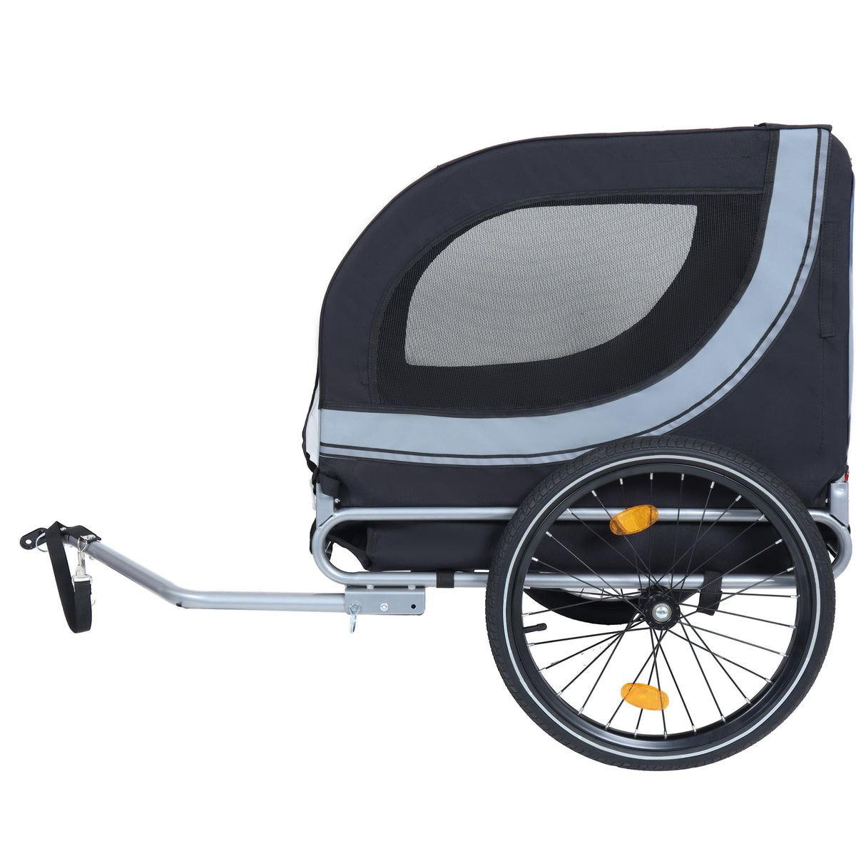 Large Folding Bike Trailer for Dogs – 66LB Capacity All-Terrain Pet Carrier