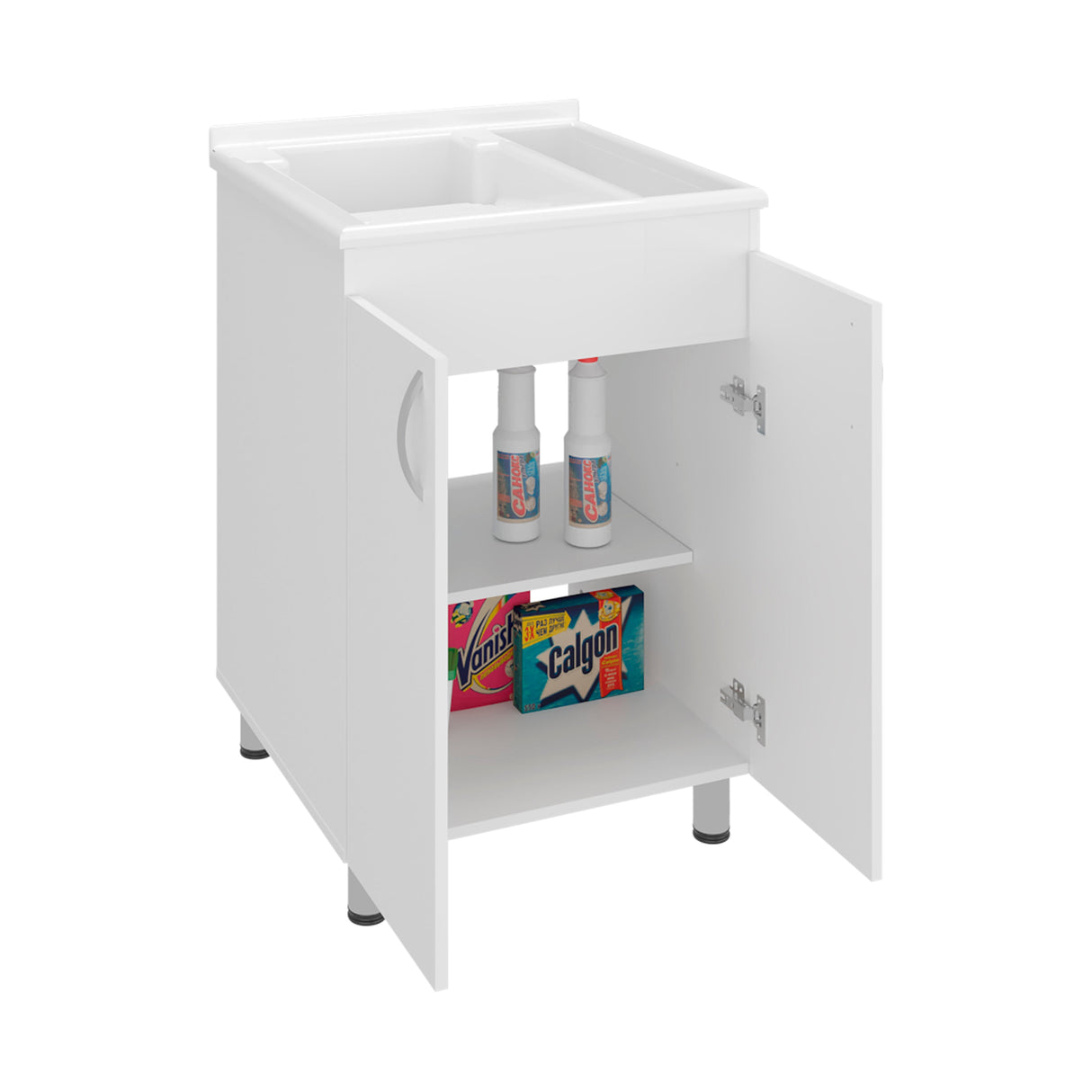 Foster 2 Door Utility Tub and Sink Freestanding Cabinet