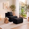 Soft Teddy Fabric Boneless Sofa
