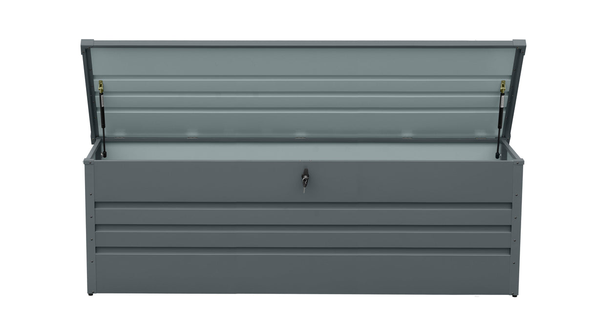 260 Gallon Metal Outdoor Deck Box Waterproof