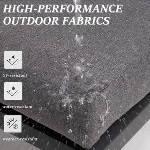 All-Weather Patio Armchairs With Thick Cushions (Set of 2)