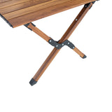 Lightweight Aluminum Roll-Up Rectangular Outdoor Table