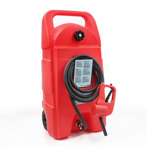 Gas Caddy With Wheels, Fuel Transfer Tank, Gasoline Diesel Can