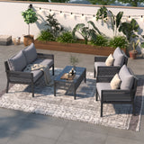 K&K 4-Piece Rope Patio Furniture Set