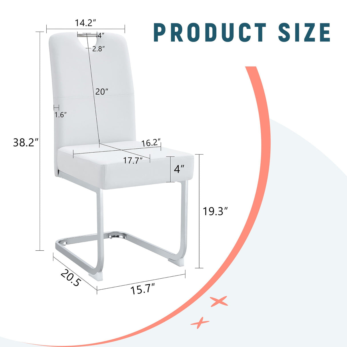 Coaster Dining Chairs with Built-In Spring Packages & Ergonomic Design