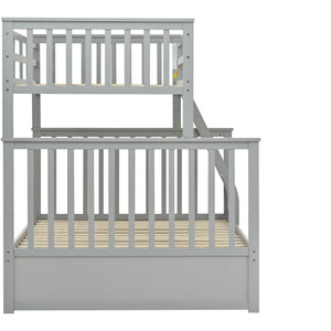 Bunk Bed With Ladder, And Safety Guard Rails