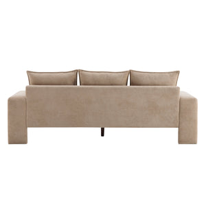 Algora 84.5 in. 3 Seater Modern Upholstered Velvet Sofa, Nomad