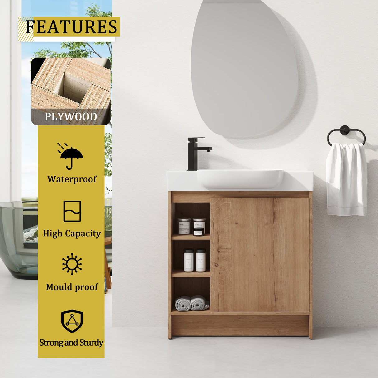 30'' Freestanding Bathroom Vanity