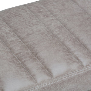 Casey Ottoman Bench - Distressed Grey Taupe