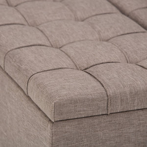 Harrison - Upholstered Coffee Table Storage Ottoman